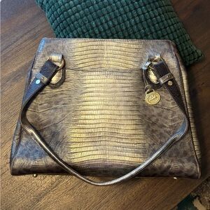 Brahmin Metallic Leather Bag